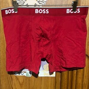 BOSS Men's Red Boxer Briefs